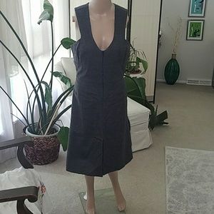 Zip front romper style dress